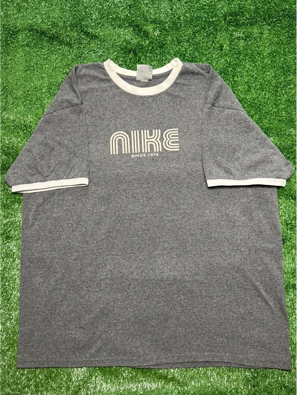 Vintage Y2k Nike "Silver Tag" Ringer Tee | Size XL